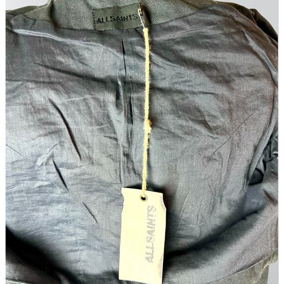 NWT Vintage AllSaints Extremely Rare Embroidered Symbols Angels Crop Jacket - Picture 12 of 12